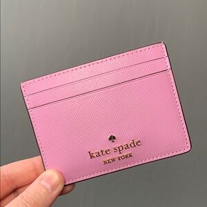 NWT - Kate Spade Pink Card Holder in Berry Cream